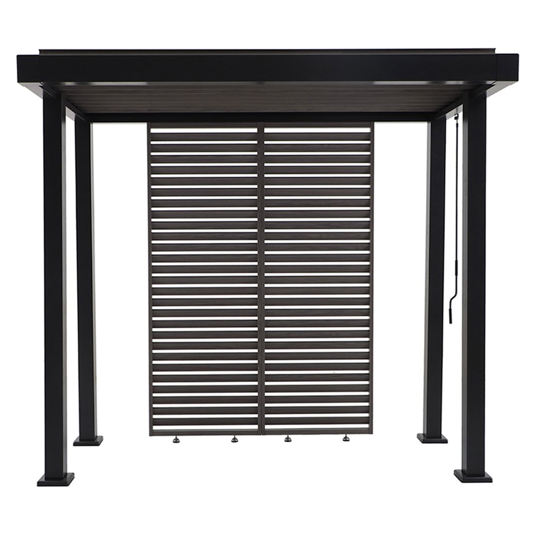 Pergola Grillzebo 259,5x154x240 cm aluminium - MWH nærbilde aluminium
