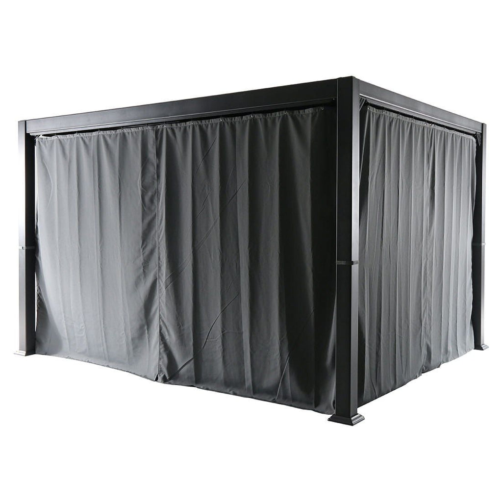Sideprofil av Pergola Kiosko 360x300 cm aluminium/polyester