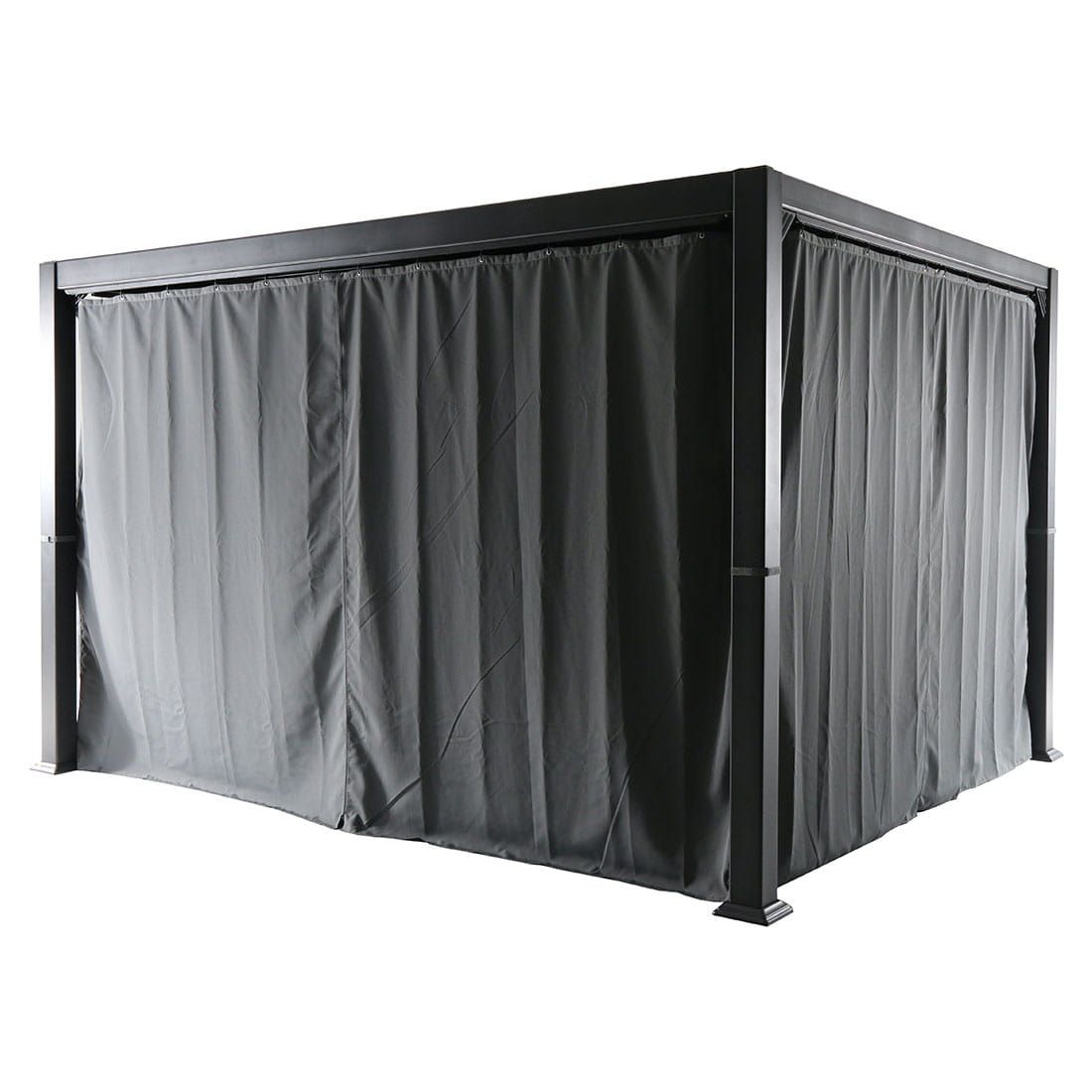 Sideprofil av Pergola Kiosko 360x300 cm aluminium/polyester