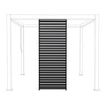 Pergola lamellvegg 93x236,5 cm aluminium antrasitt - Mirador bakside