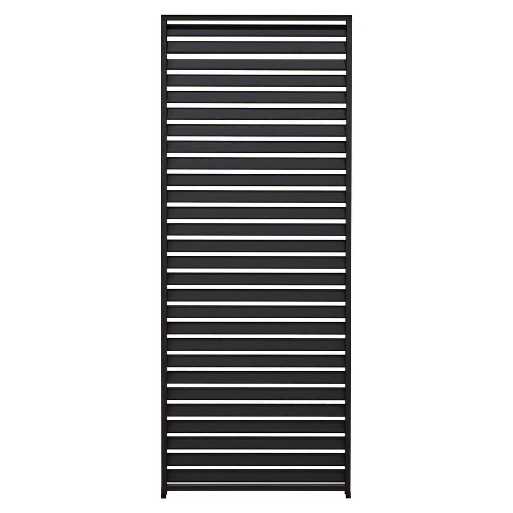 Nærbilde av lameller på Pergola lamellvegg 93x236,5 cm aluminium antrasitt - Mirador