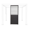 Pergola lamellvegg justerbar 93x236,5 cm aluminium - Mirador forfra