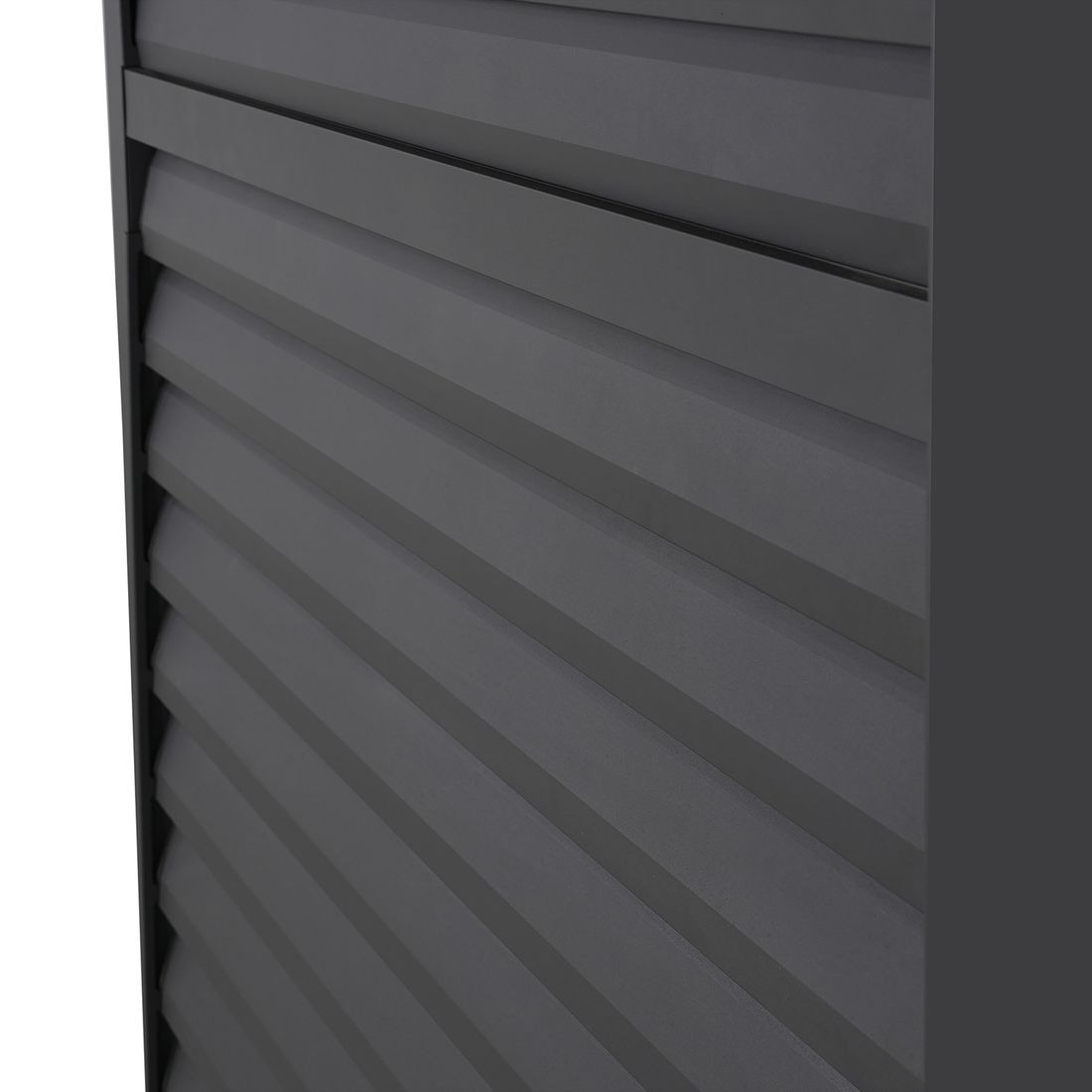 Oversikt Pergola lamellvegg justerbar 93x236,5 cm aluminium - Mirador på hage