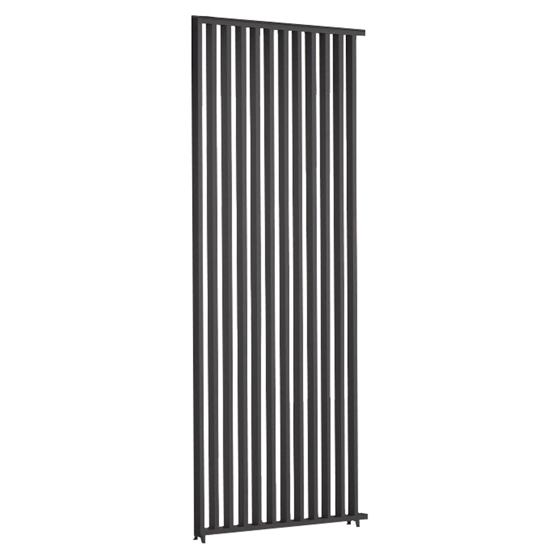 Montert pergola lamellvegg vertikal 123x236,5 cm aluminium Mirador