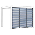 Pergola lamelvegg Lino 272x235 cm aluminium grå forside