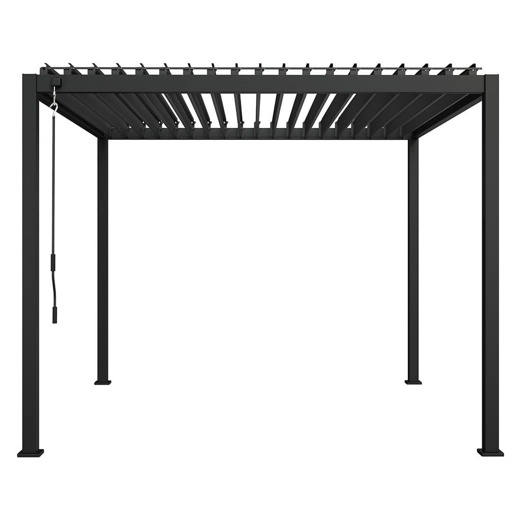 Nærbilde av aluminium ramme på Pergola Mira 300x300 cm aluminium antrasitt - OUTLIV