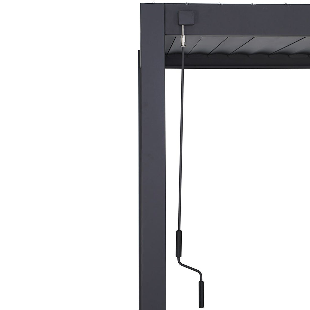 Pergola Premium aluminium 400x300 cm antrasitt - Mirador