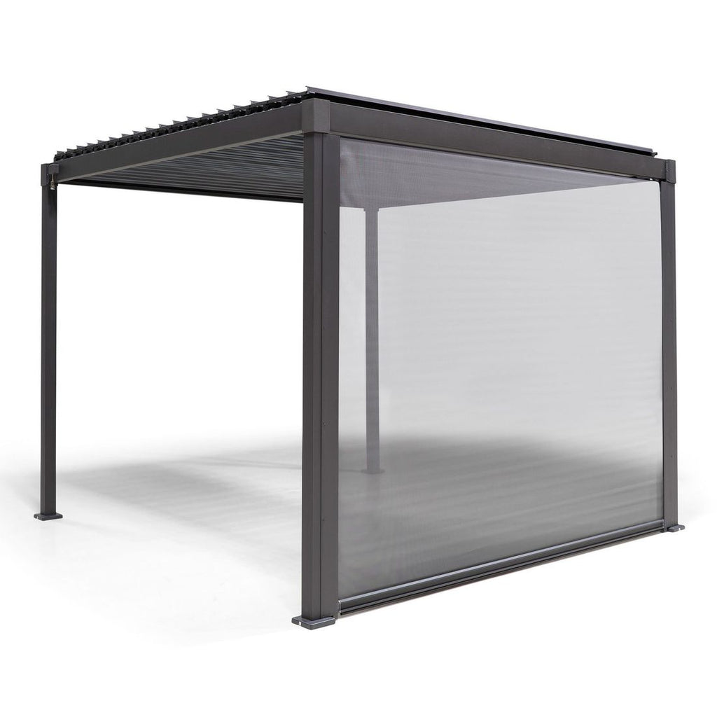 Nærbilde av textilene stoff på Pergola siderullegardin Solid 300 cm