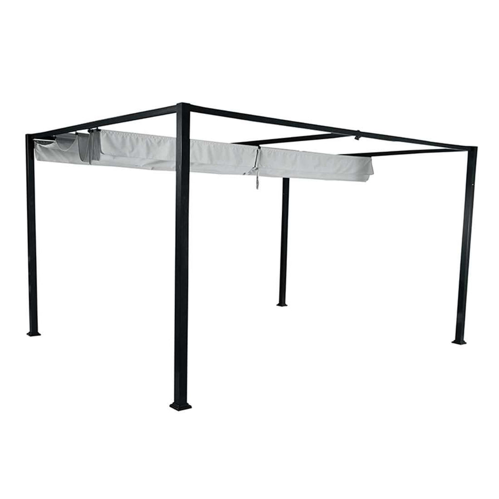 Pergola Sky 400x300 cm antrasitt/lysgrå bakside