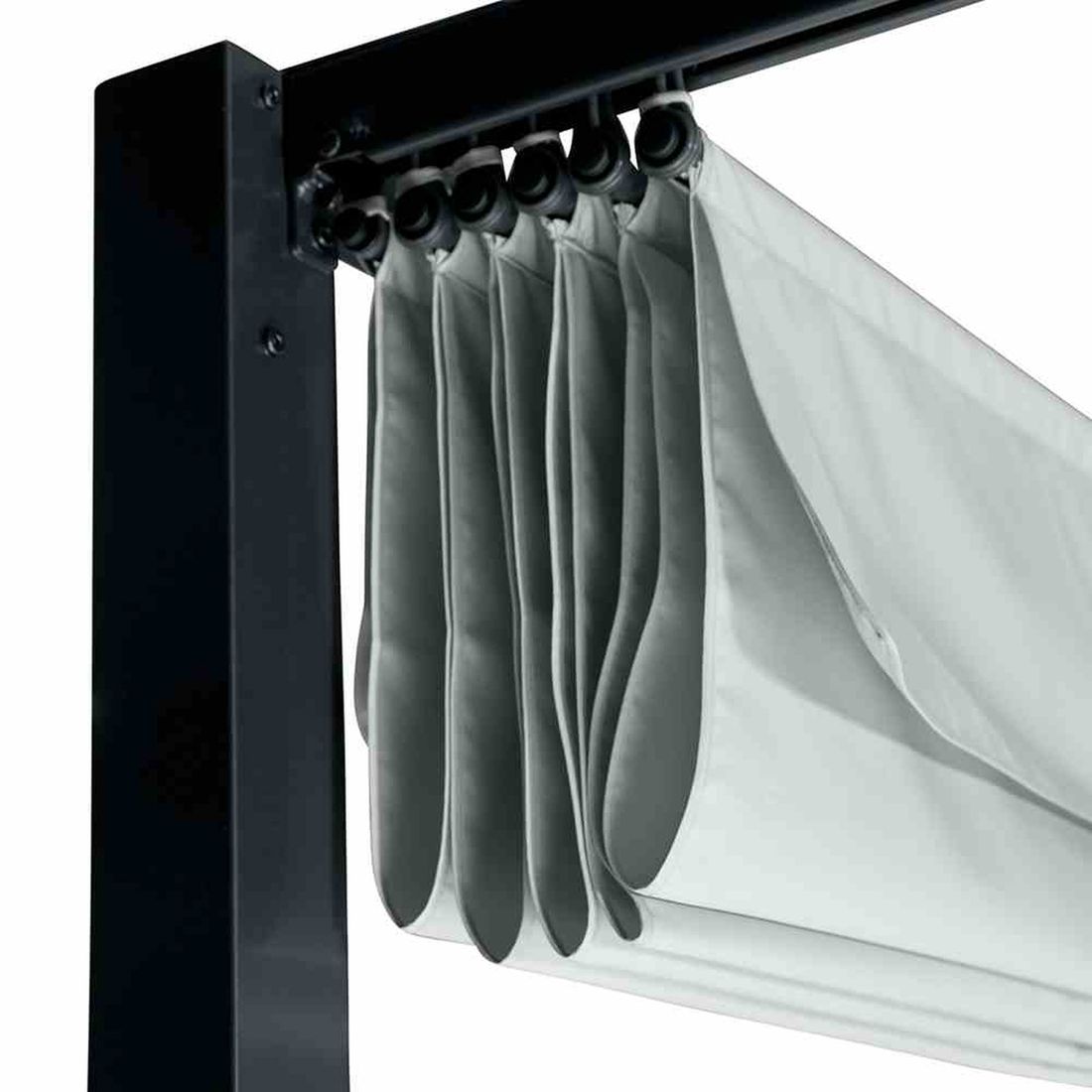 Nærbilde av materiale på Pergolatak Sky polyester 400x300 cm lysgrå