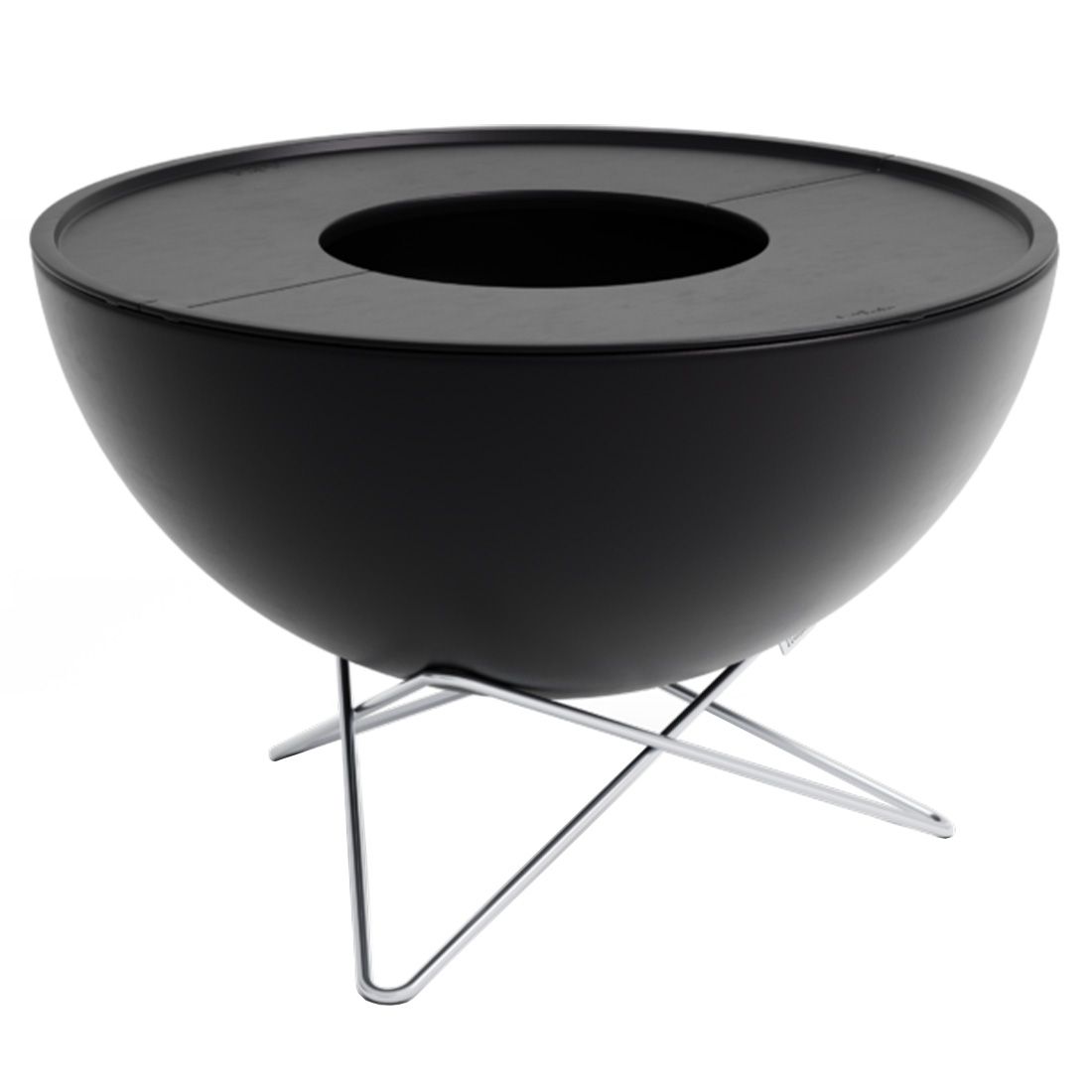 Plancha grillsett BOWL 70 lavt rustfritt stål Ø70 cm fra höfats