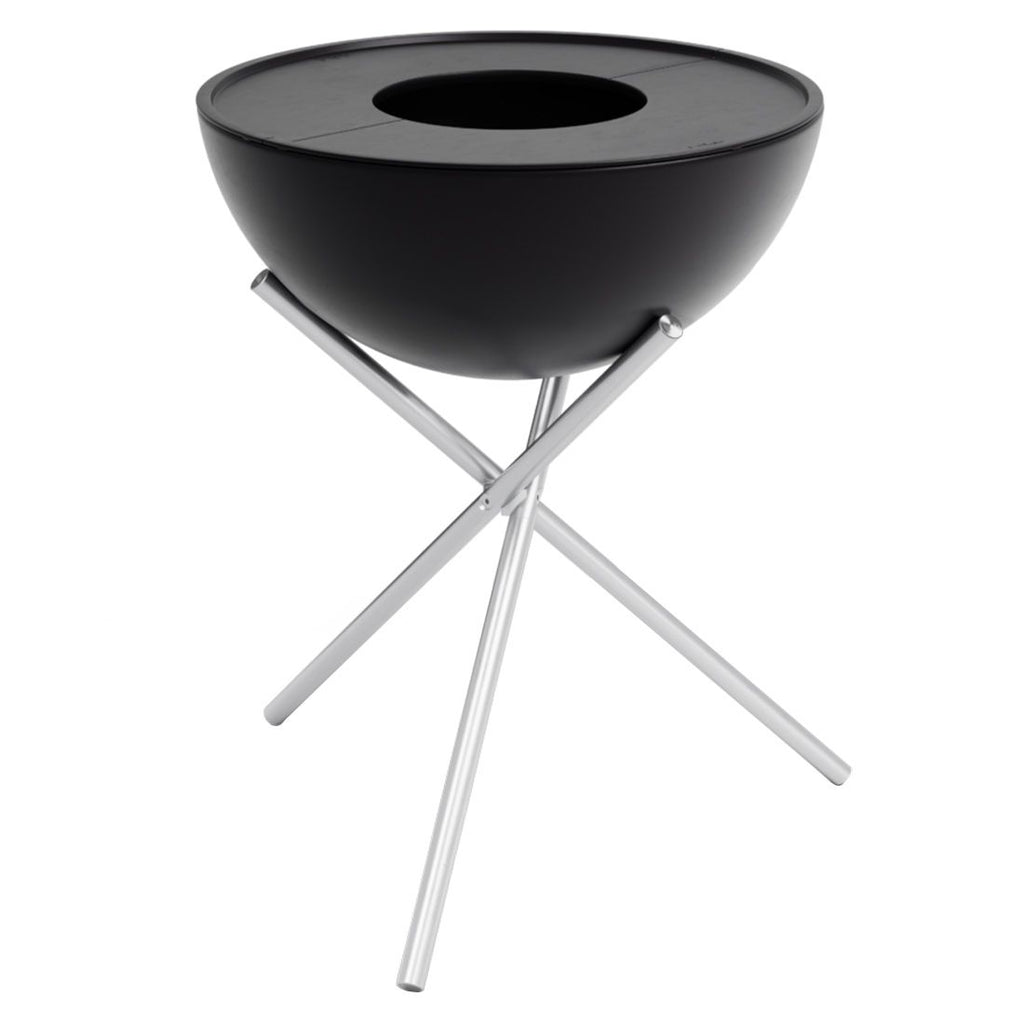 Plancha grillsett BOWL 70 høyt rustfritt stål Ø70 cm fra höfats for terrassebruk