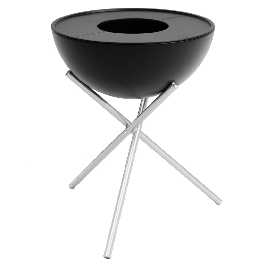 Plancha grillsett BOWL 70 høyt rustfritt stål Ø70 cm fra höfats for terrassebruk