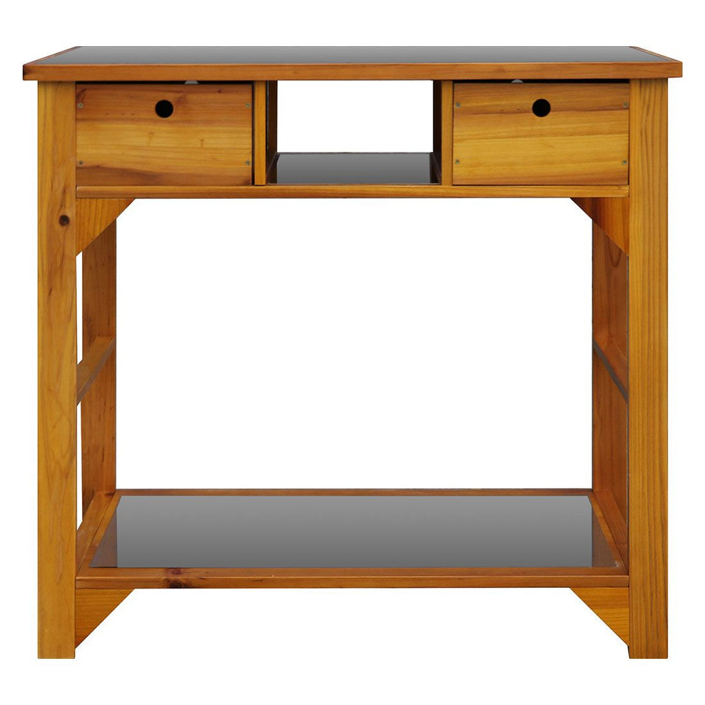 Plantebord med skuffer gran rustfritt stål 110x55 cm OUTLIV detalj av skuffer