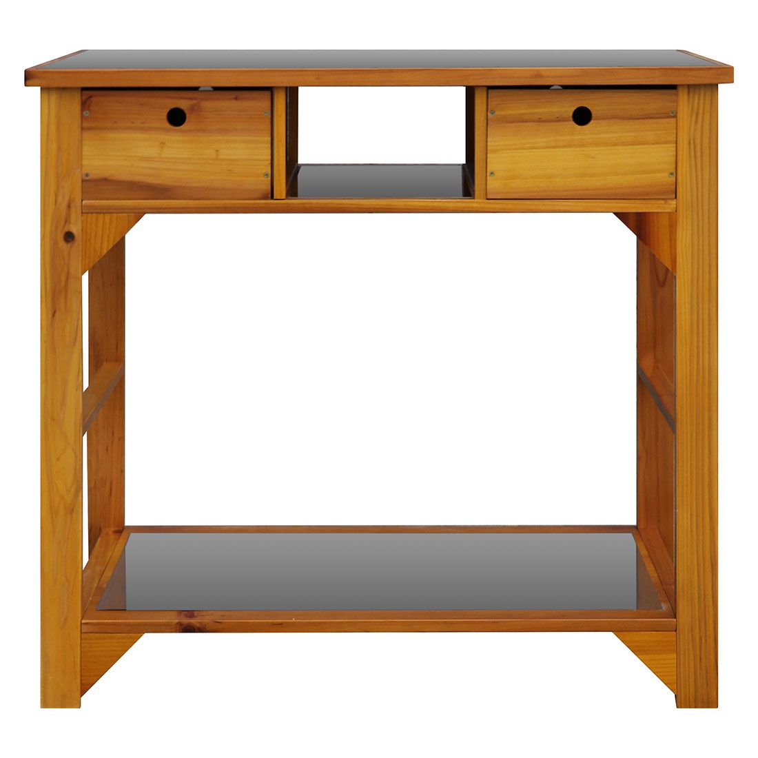 Plantebord med skuffer gran rustfritt stål 110x55 cm OUTLIV detalj av skuffer