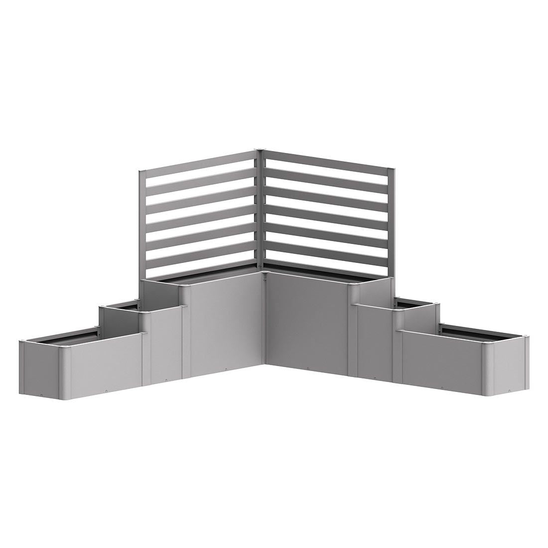 Plantekasse DaVinci® system 299,5x299,5 cm metall forfra