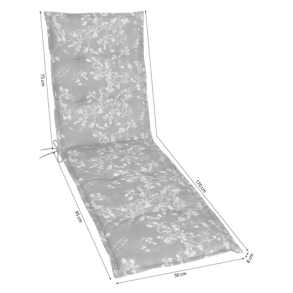 Pute til relax-stol Florence 50x170 cm jungel bakside
