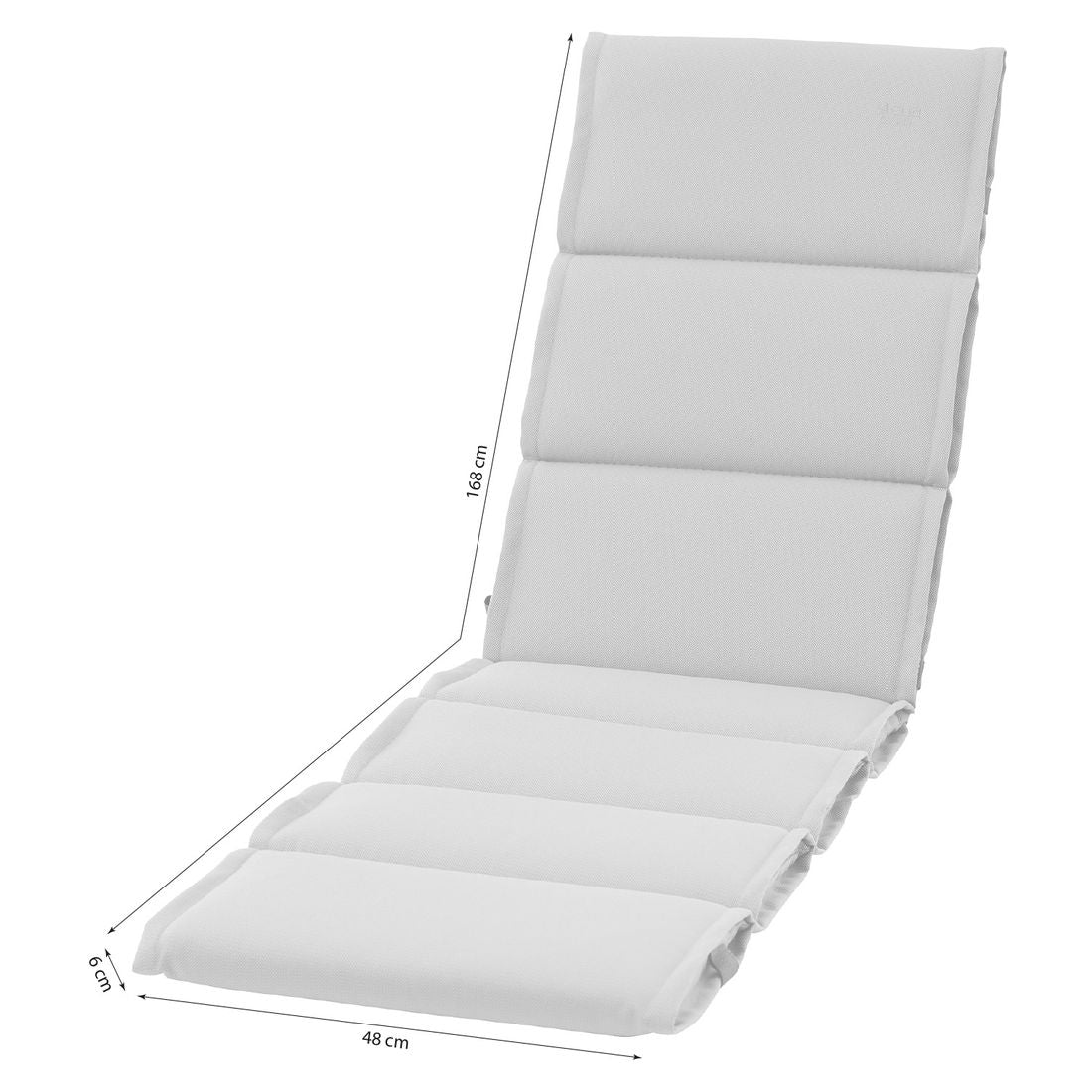 Pute til relax-stol Stella 168x48 cm olefin bakside