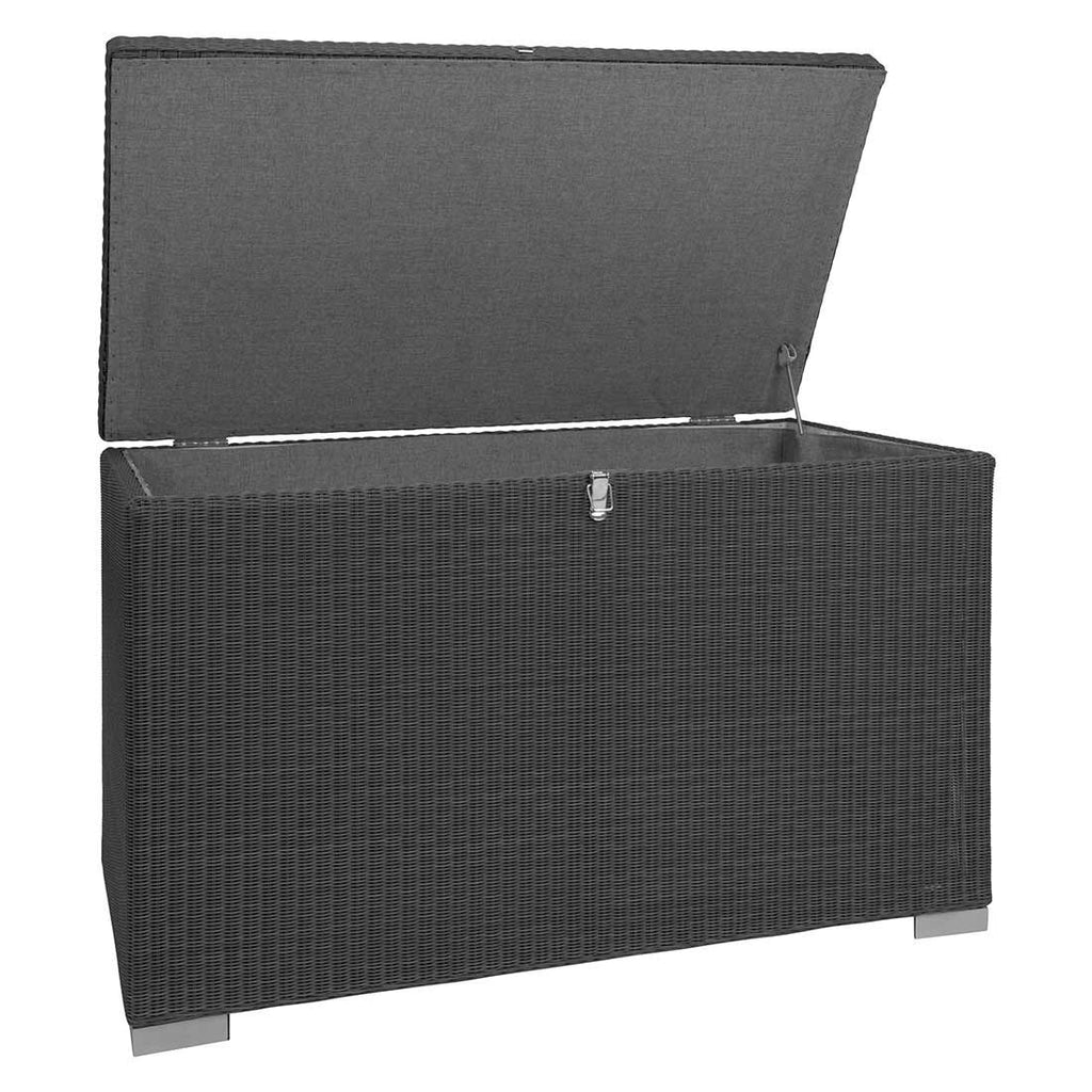 Putekiste flettverk polyrotting 169x83 cm basalt - Stern forfra