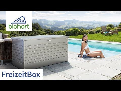 Putekiste Freizeitbox metall 181x79 cm - Biohort foran
