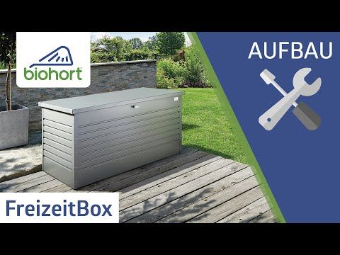 Putekiste Freizeitbox metall 181x79 cm - Biohort bakside
