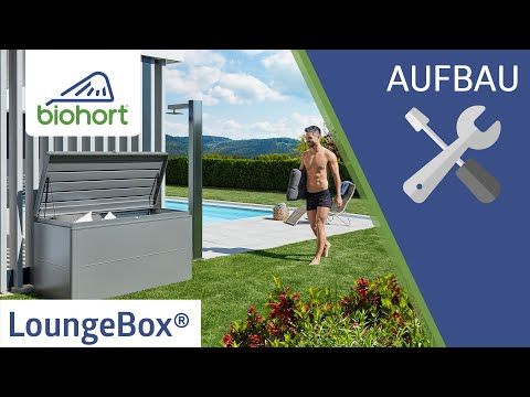 Putekiste Loungebox metall 160x70 cm - Biohort bakside