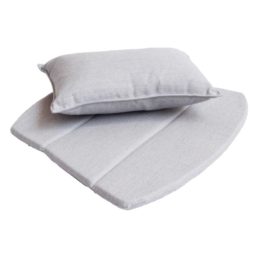 Putesett til Breeze loungestol 63x50 cm akryl, lysgrå foran