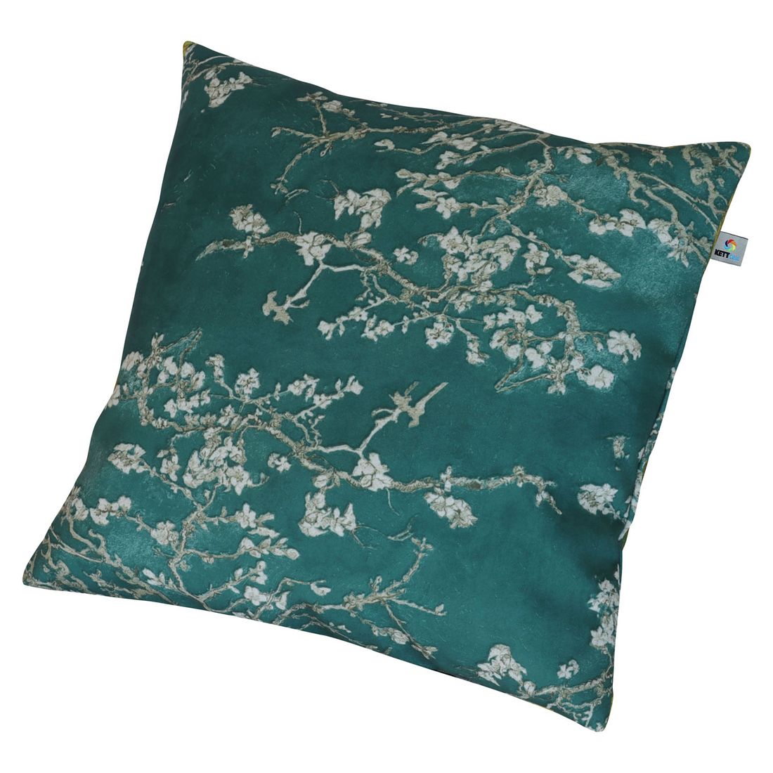 Pyntepute ute Hanna 45x45 cm akryl azur bakside
