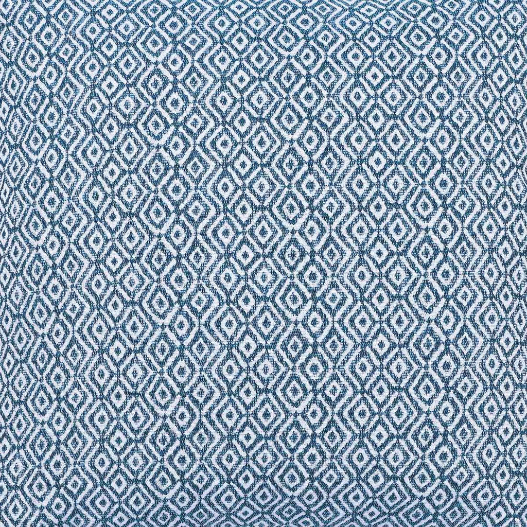 Pyntepute ute Klara 48x48 cm blå blandingsstoff bakside