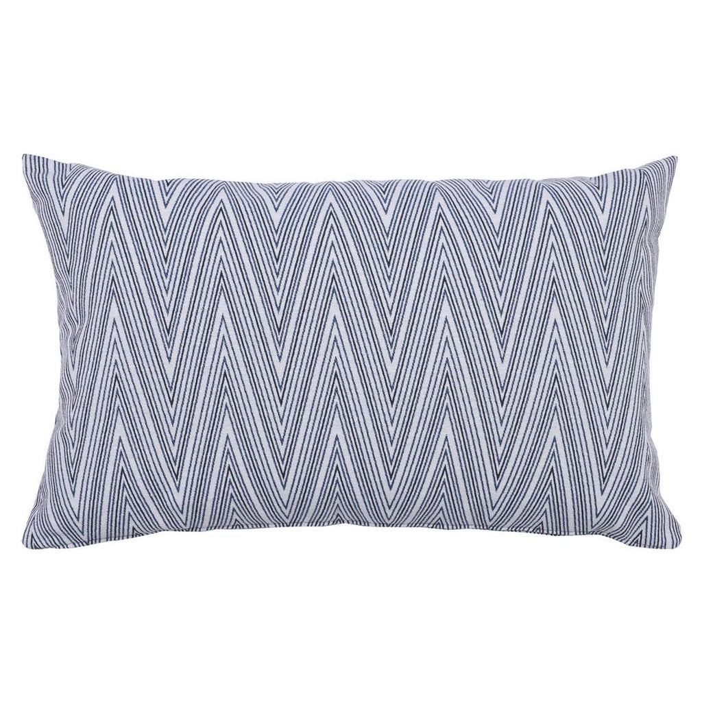Pyntepute ute Sophia 60x40 cm blå blandingsstoff forfra