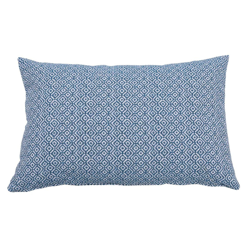 Pyntepute ute Sophia 60x40 cm blå blandingsstoff forfra