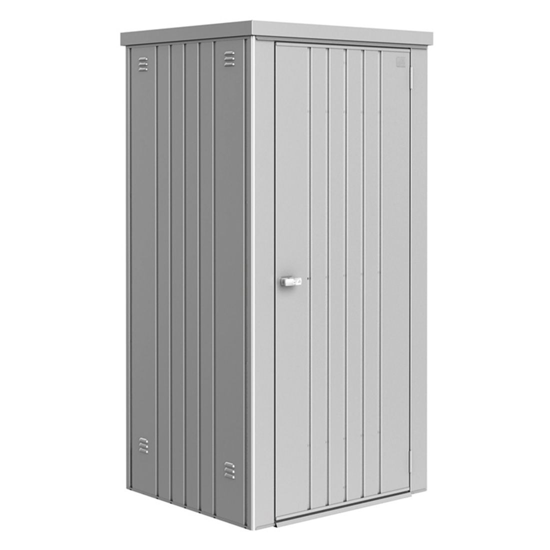 Redskapsbod metall stål 93x83x182 cm Biohort bakside