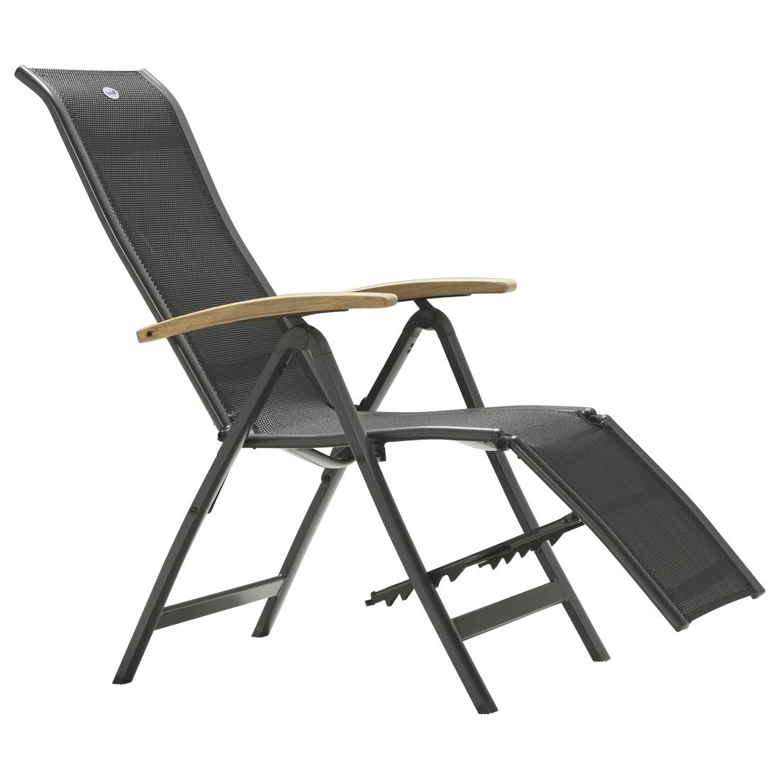 Relax-stol Alice aluminium/textilen foldet sammen