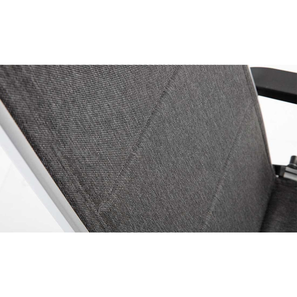 Relax-stol Basic Plus Padded aluminium/textilen 61 cm i moderne hagemiljø