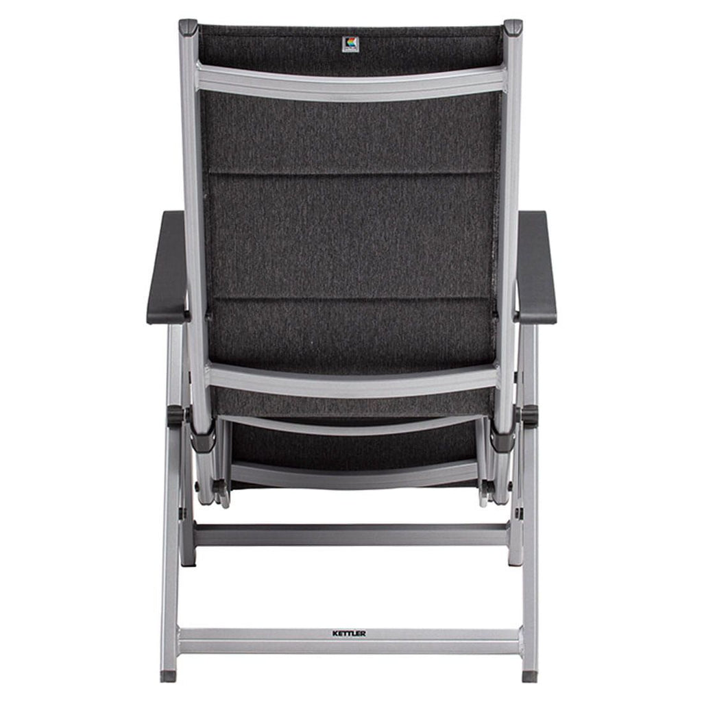 Relax-stol Basic Plus Padded aluminium/textilen 61 cm montert i hage