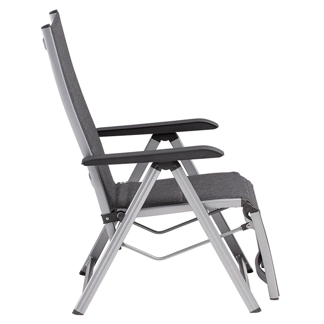Nærbilde av armstøtte på Relax-stol Basic Plus Padded aluminium/textilen 61 cm