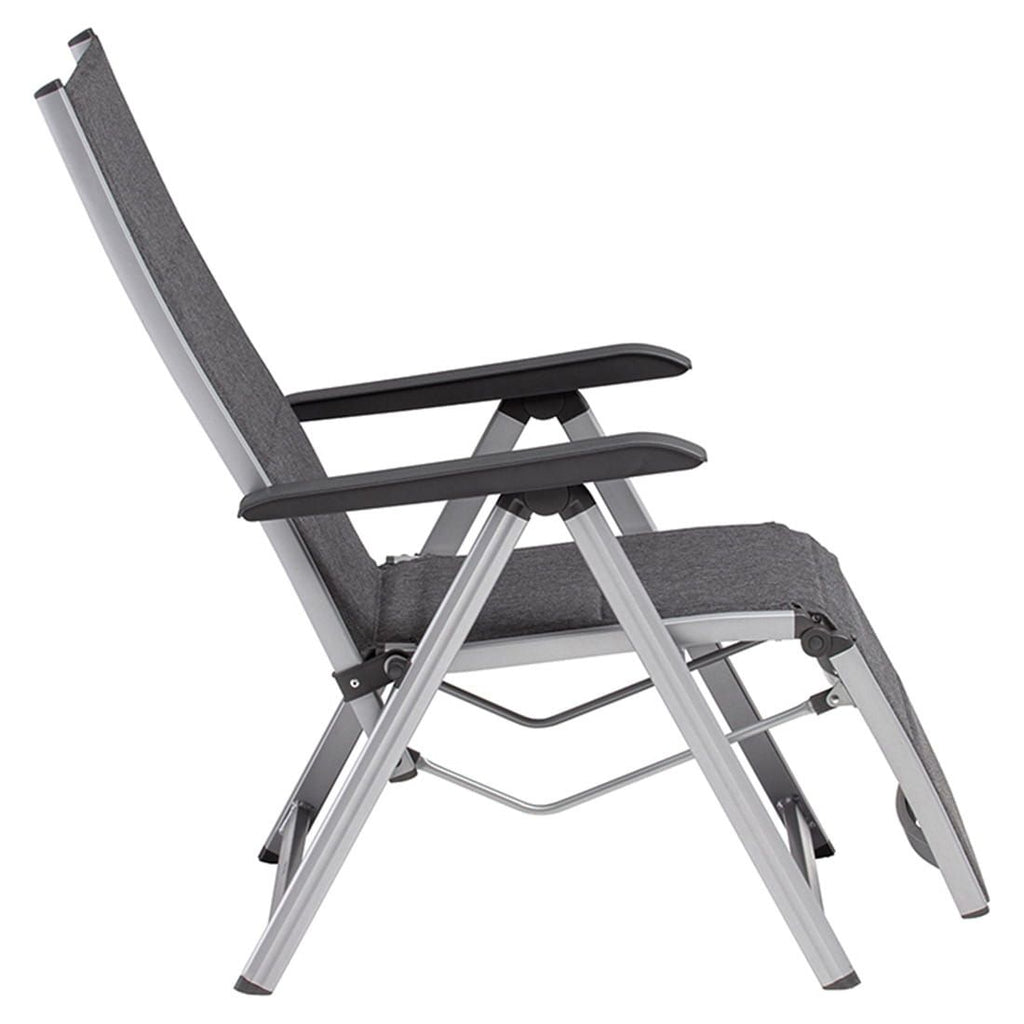 Relax-stol Basic Plus Padded aluminium/textilen 61 cm sammenlagt