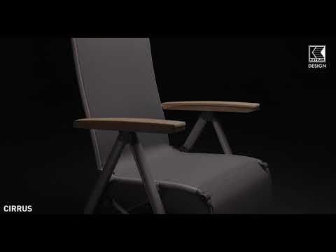 Relax-stol Cirrus aluminium/textilen sammenleggbar - Kettler forfra