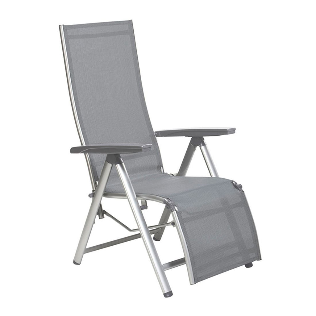 Detalj av tekstilene stoff på Relax-stol Cirrus aluminium/textilen sammenleggbar