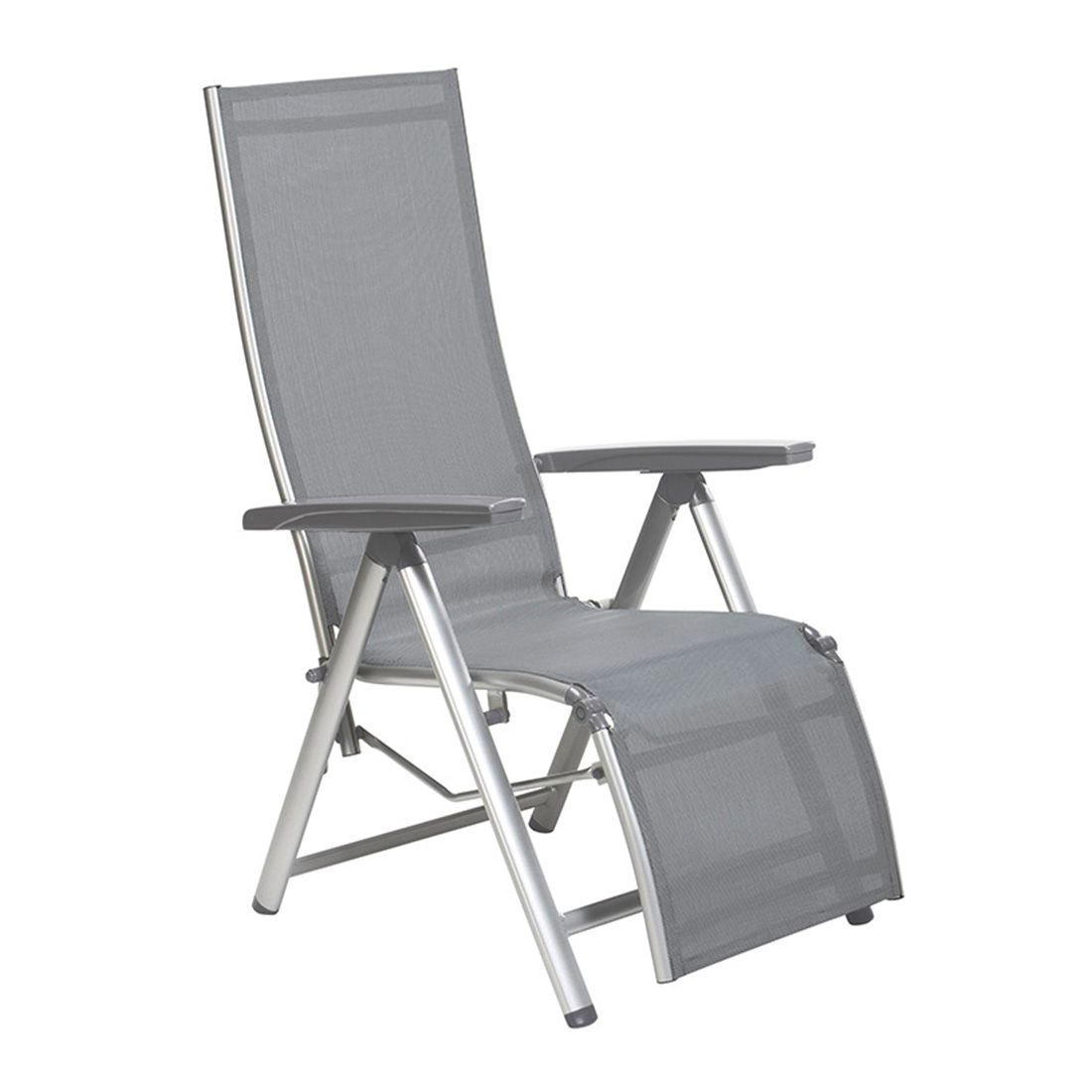 Detalj av tekstilene stoff på Relax-stol Cirrus aluminium/textilen sammenleggbar