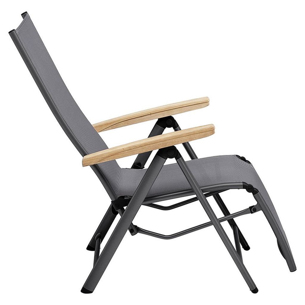 Relax-stol Cirrus aluminium/textilen sammenleggbar - Kettler sammenlagt