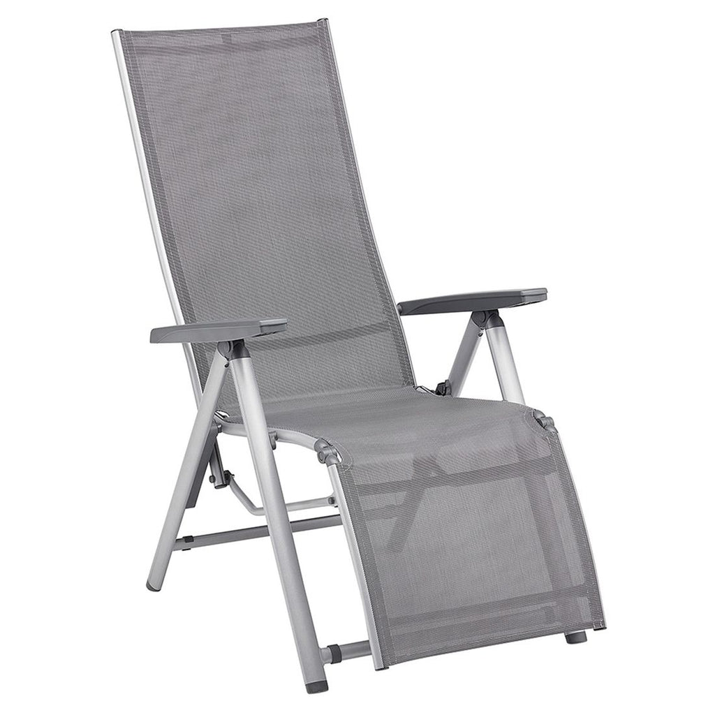 Relax-stol Cirrus Silver-Line aluminium/textilen 70 cm bakside