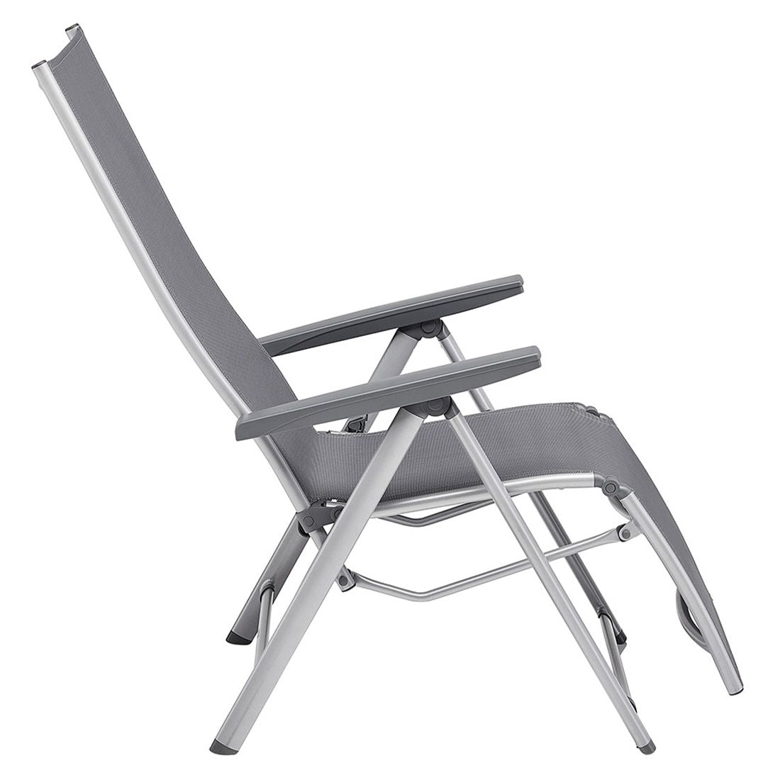 Detalj av Relax-stol Cirrus Silver-Line aluminium/textilen 70 cm