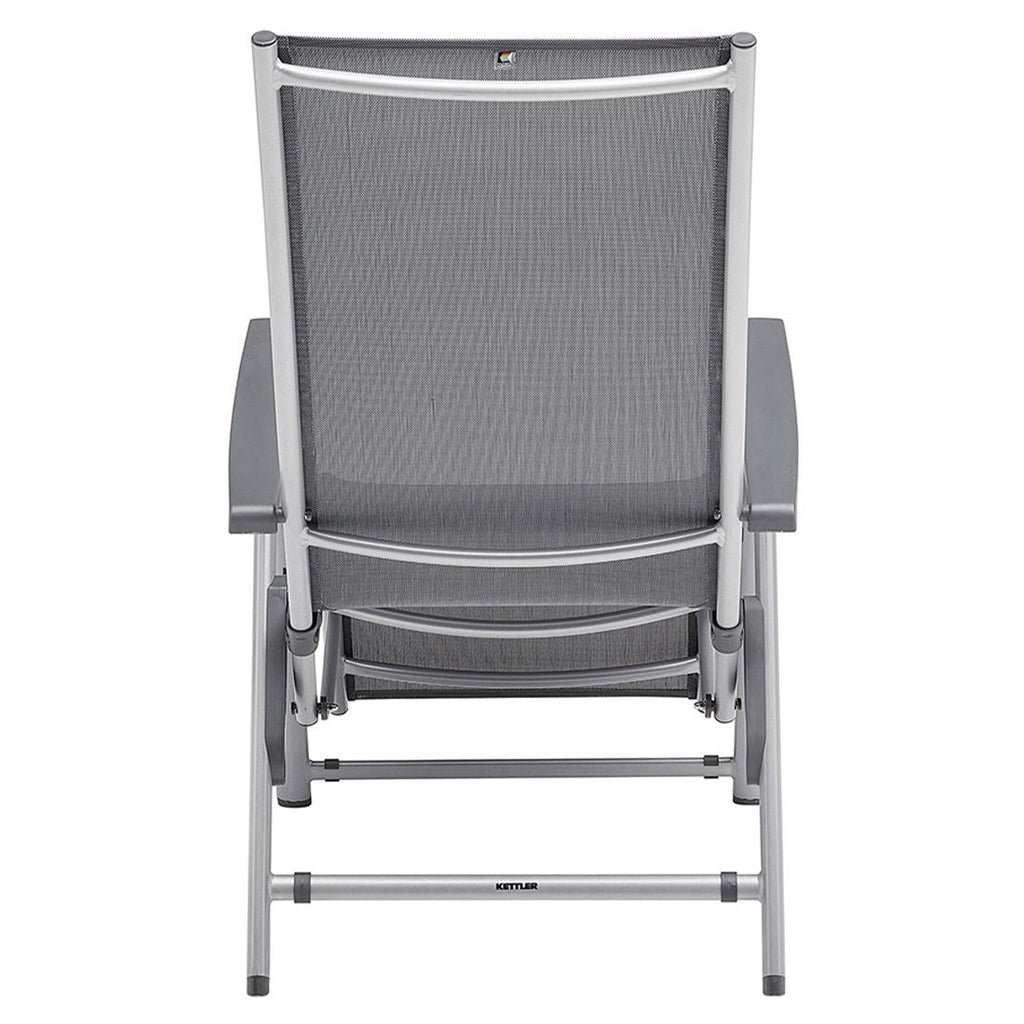 Relax-stol Cirrus Silver-Line aluminium/textilen 70 cm montert i hage