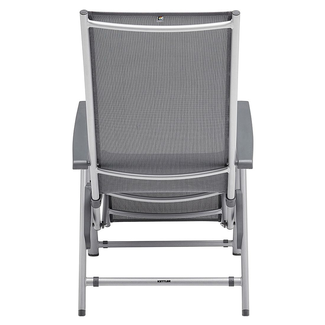 Relax-stol Cirrus Silver-Line aluminium/textilen 70 cm montert i hage