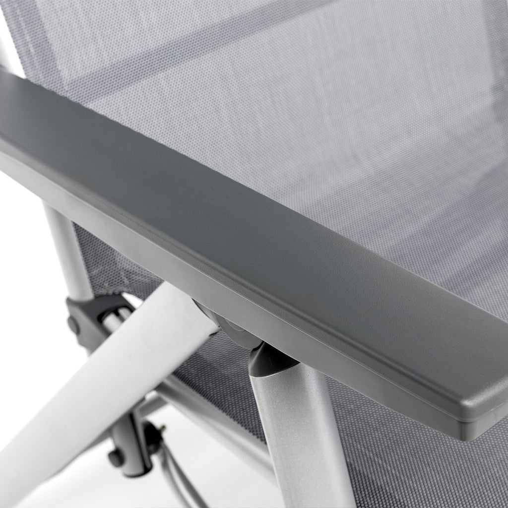 Relax-stol Cirrus Silver-Line aluminium/textilen 70 cm med klappbar funksjon