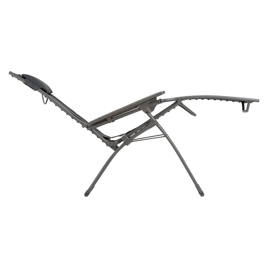 Nærbilde av sammenleggbar mekanisme på Relax-stol Evolution stål/Batyline sammenleggbar 70 cm