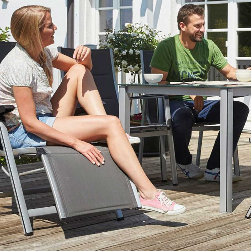 Relax-stol Futosa sammenleggbar aluminium/textilen detaljbilde