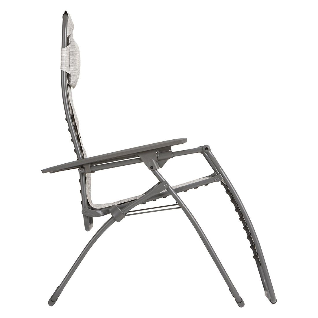 Montert Relax-stol Futura stål/Batyline sammenleggbar 70 cm i hage
