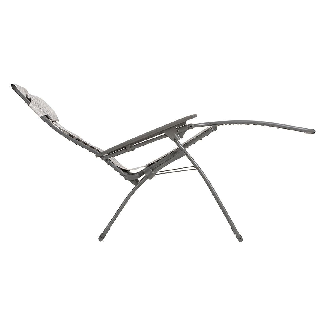 Nærbilde av ramme på Relax-stol Futura stål/Batyline sammenleggbar 70 cm